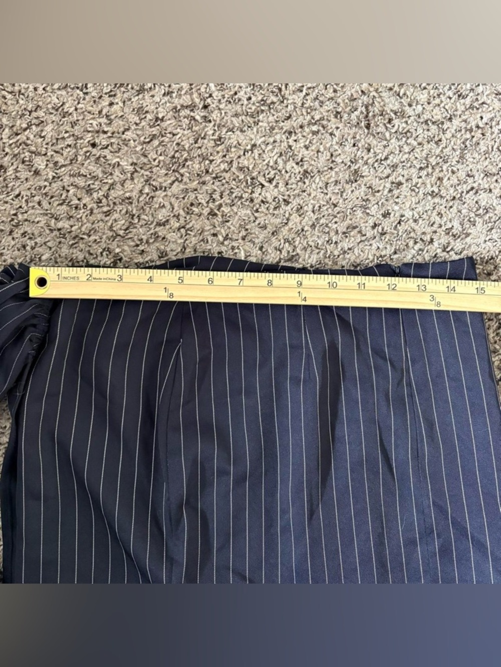 LIONESS HILLS MINI SKIRT NAVY PINSTRIPE size small - Picture 7 of 8